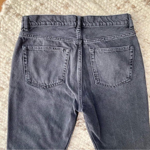 Reformation Jeans Washed Black High-Rise Slim Straight, Size 28 - Picture 10 of 10